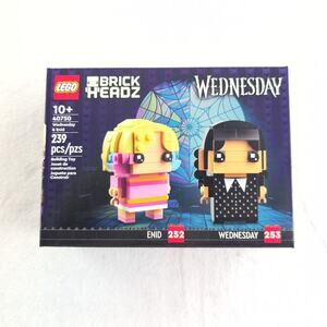 Lego Brick Headz Wednesday & Enid New & Sealed In Box 239 Pcs Age10+